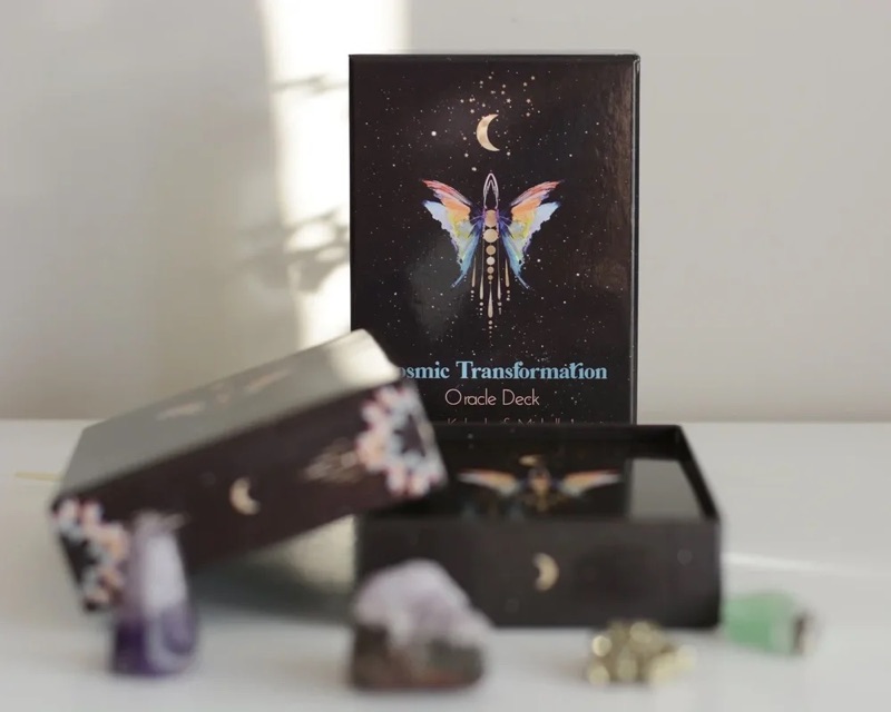 The Cosmic Transformation Oracle deck and box