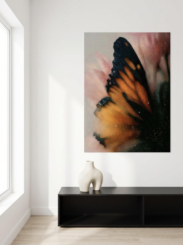 In Between Worlds print in a living room